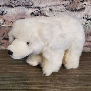WWF White Polar Bear 8" 2007 Donation Plush Wildlife Stuffed Animal Toy EUC